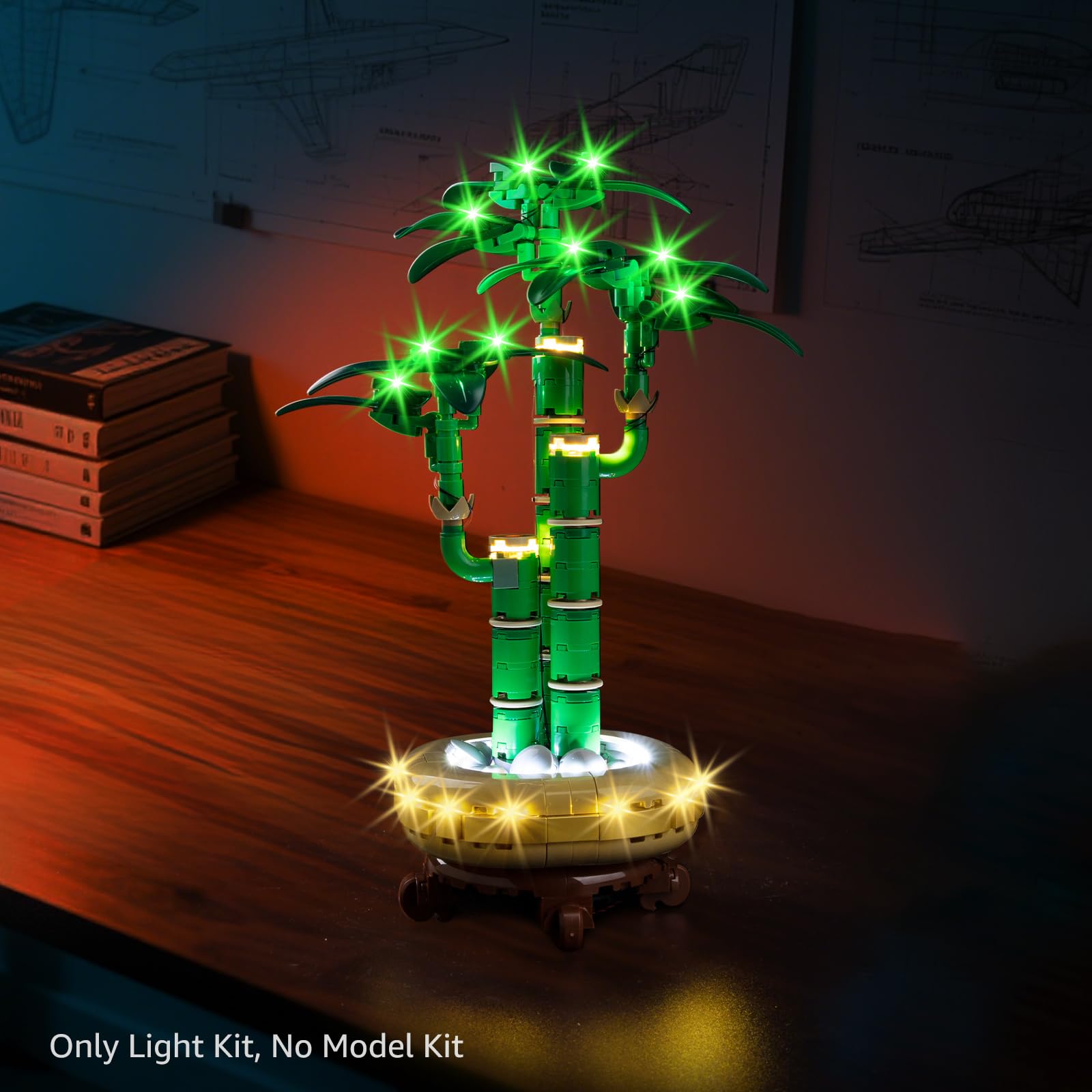Kyglaring lighting kit transforms the 10344 display into a vibrant showpiece