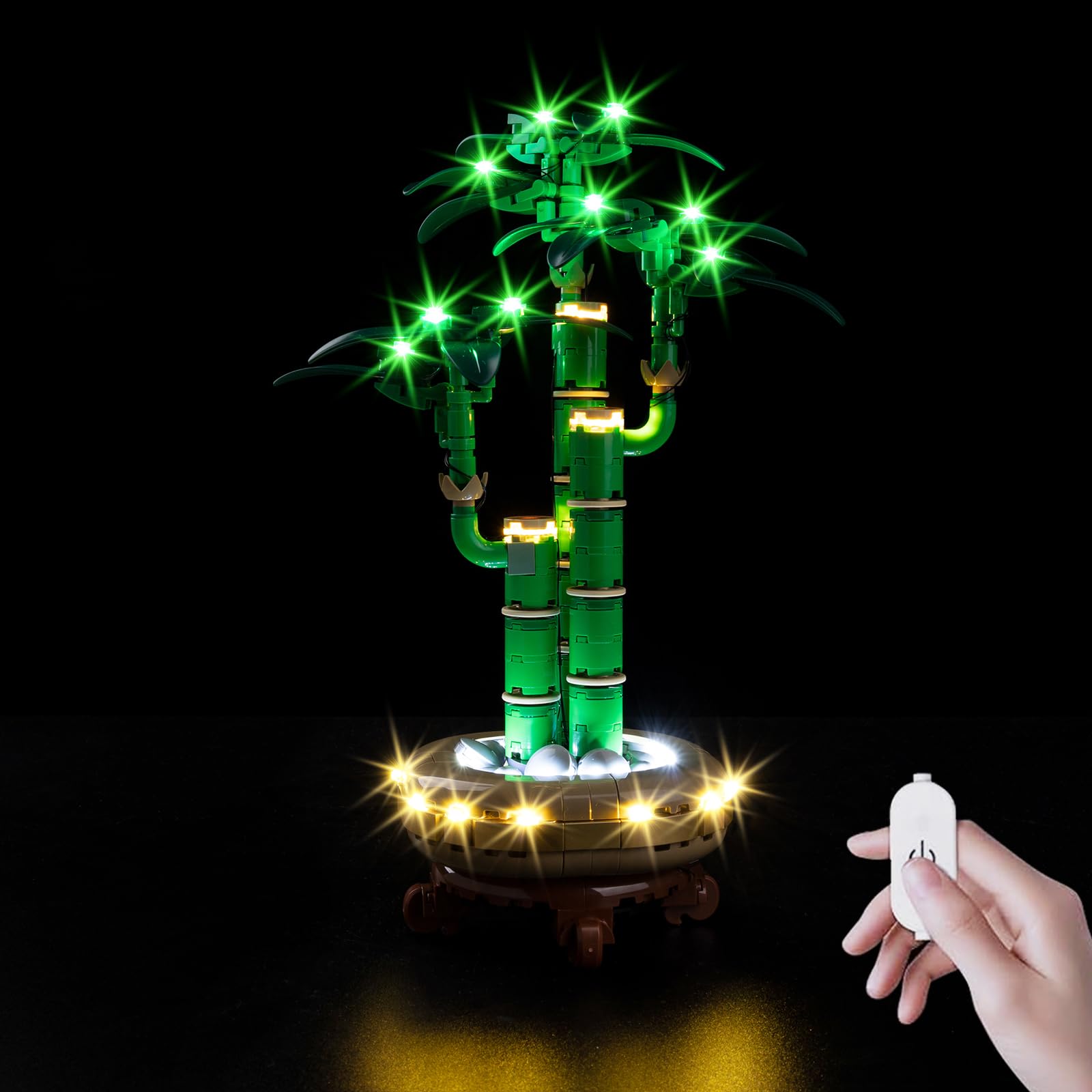 Kyglaring LED light kit for 10344 Lucky Bamboo with touch-control enhances display