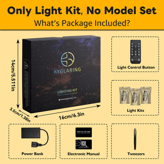 Kyglaring LED light kit remote control enables easy brightness adjustments from across the room.