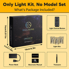 Kyglaring LED light kit remote control enables easy brightness adjustments from across the room.