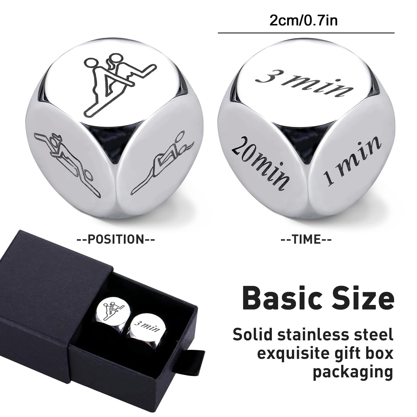 Kykake date night dice in couple's hands for a playful evening.
