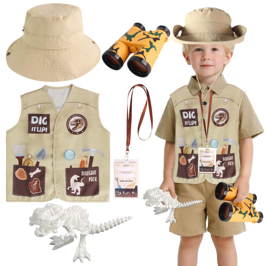 Kyson dinosaur explorer hat for kids provides sun protection during outdoor fossil hunts.