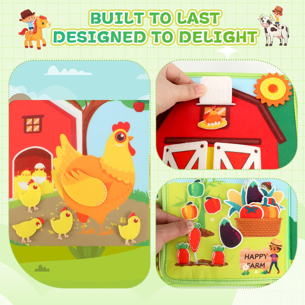 Kyteazr Busy Book is a thoughtful gift for 1-3 year olds at birthdays.