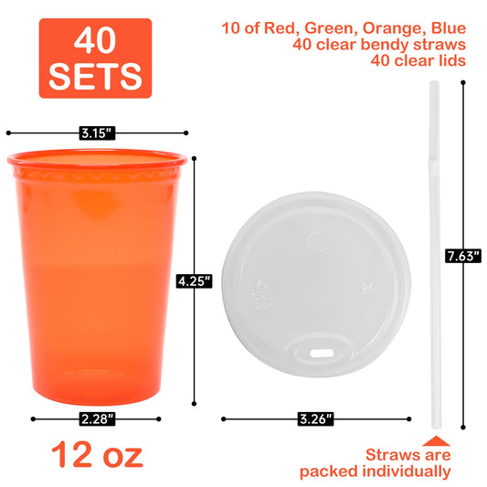 L LIKED 12oz kids sippy cups with orange lid and straw, ideal for busy days.