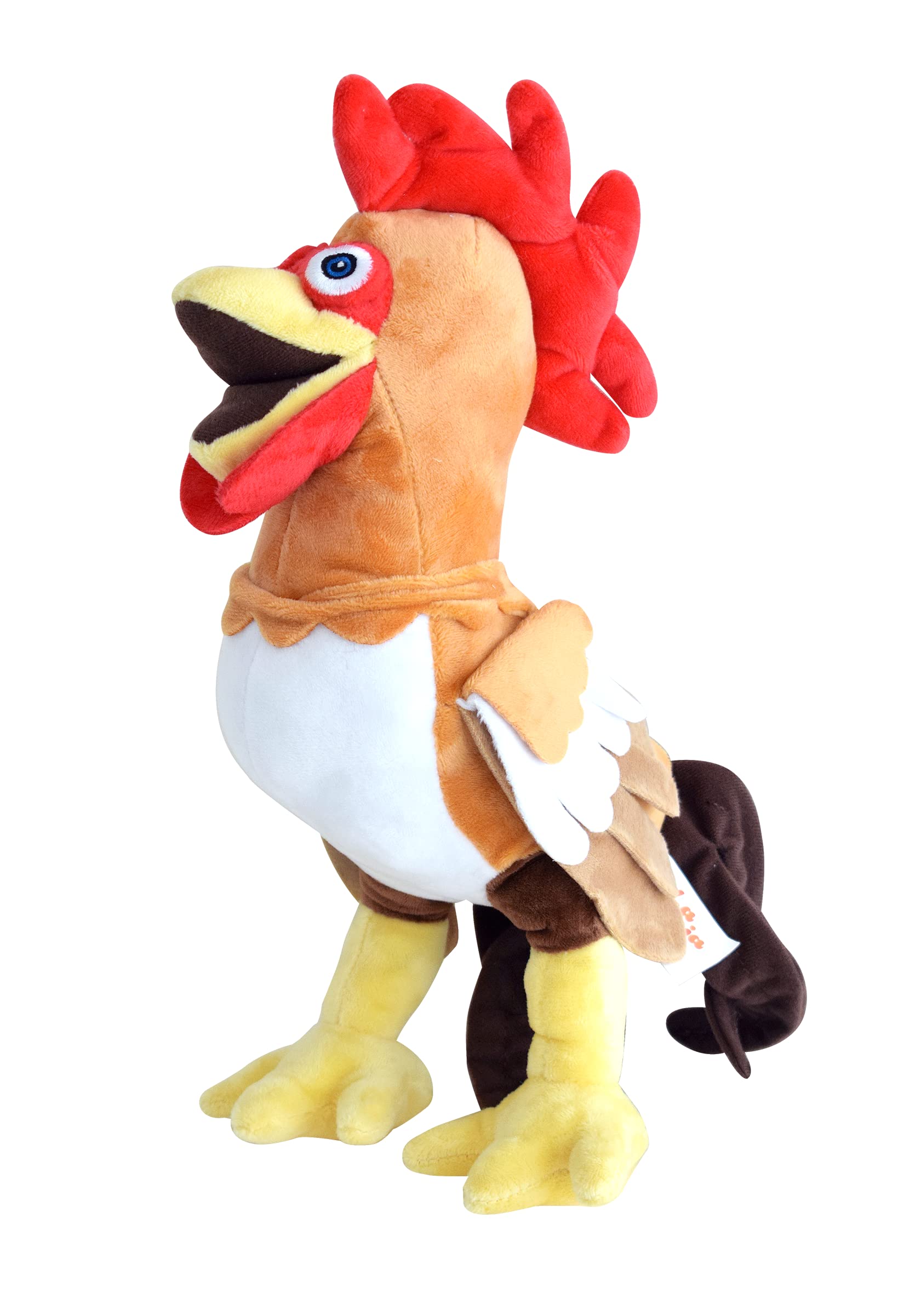 La Granja De Zenón Gallo Bartolito 14-in musical plush front view invites interactive play.