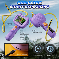 laaguu eight LED lights illuminate dark exploration scenes for kids