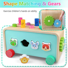 LAAVII Montessori Hammer Pounding Toy compact and travel ready for on the go learning