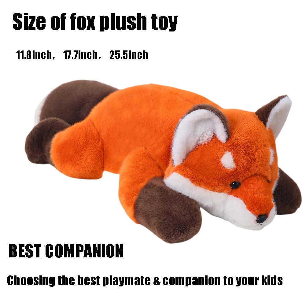 Labauxite Fox Plush decor adds charm to a bedroom or living room.