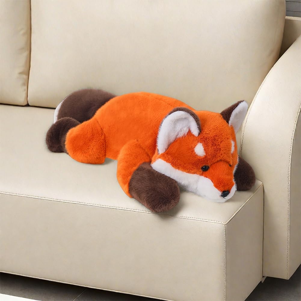 Labauxite fox plush toy invites kids to imaginative play in a playroom.