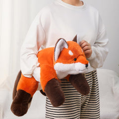 Labauxite fox plush toy in a hugging pose, ideal for bedtime companions.