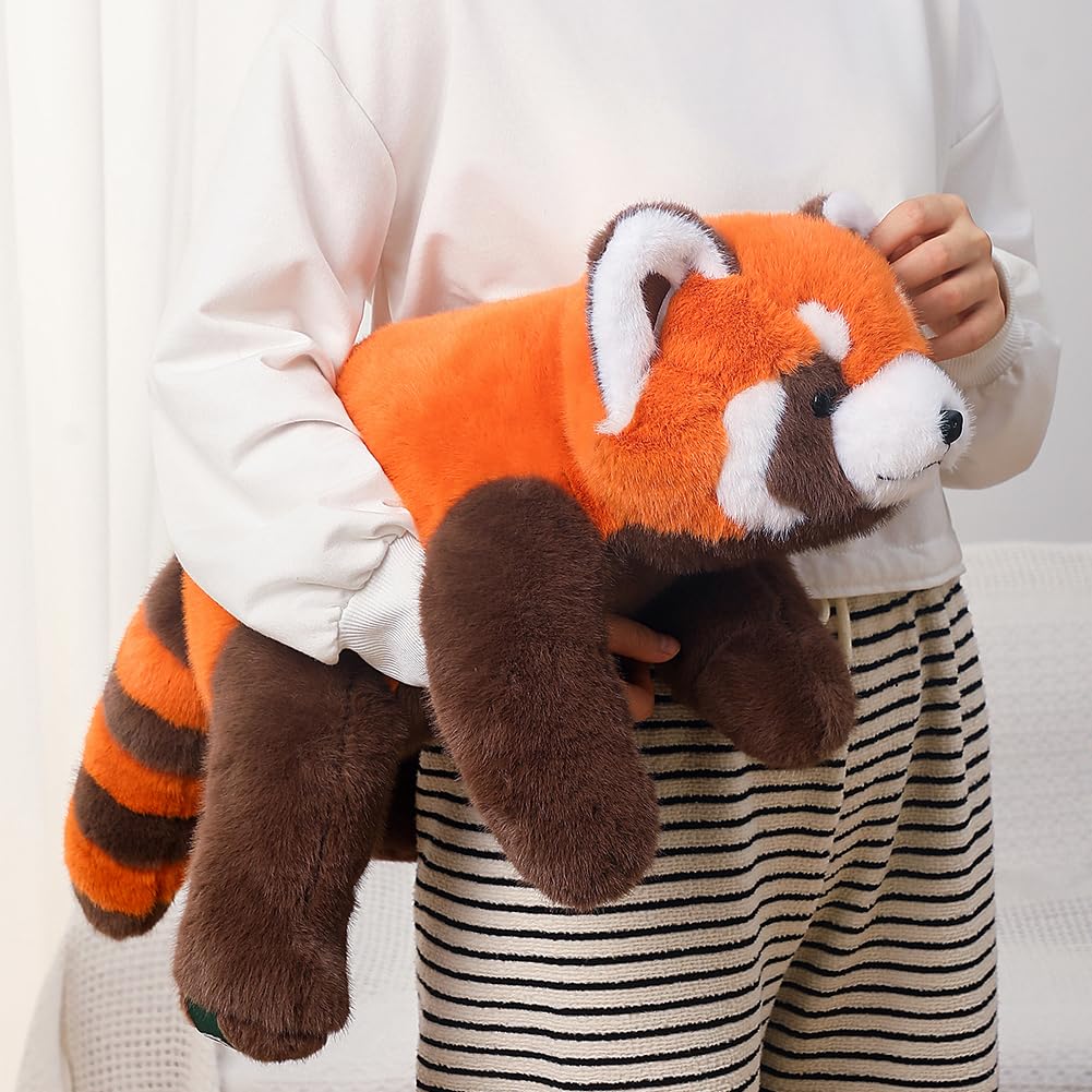 Labauxite Red Panda plush pillow for bedtime snuggles and comfort.