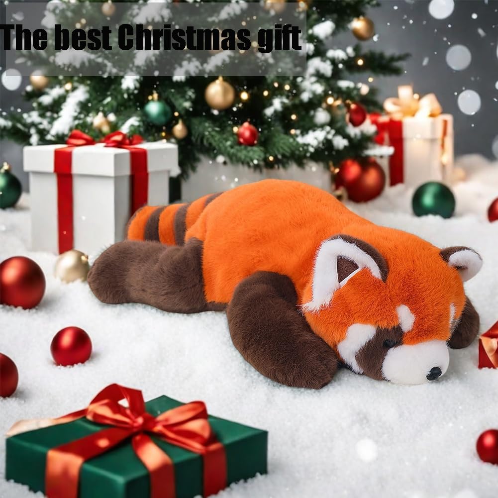 Labauxite Red Panda plush suited for car or office decor with whimsy.
