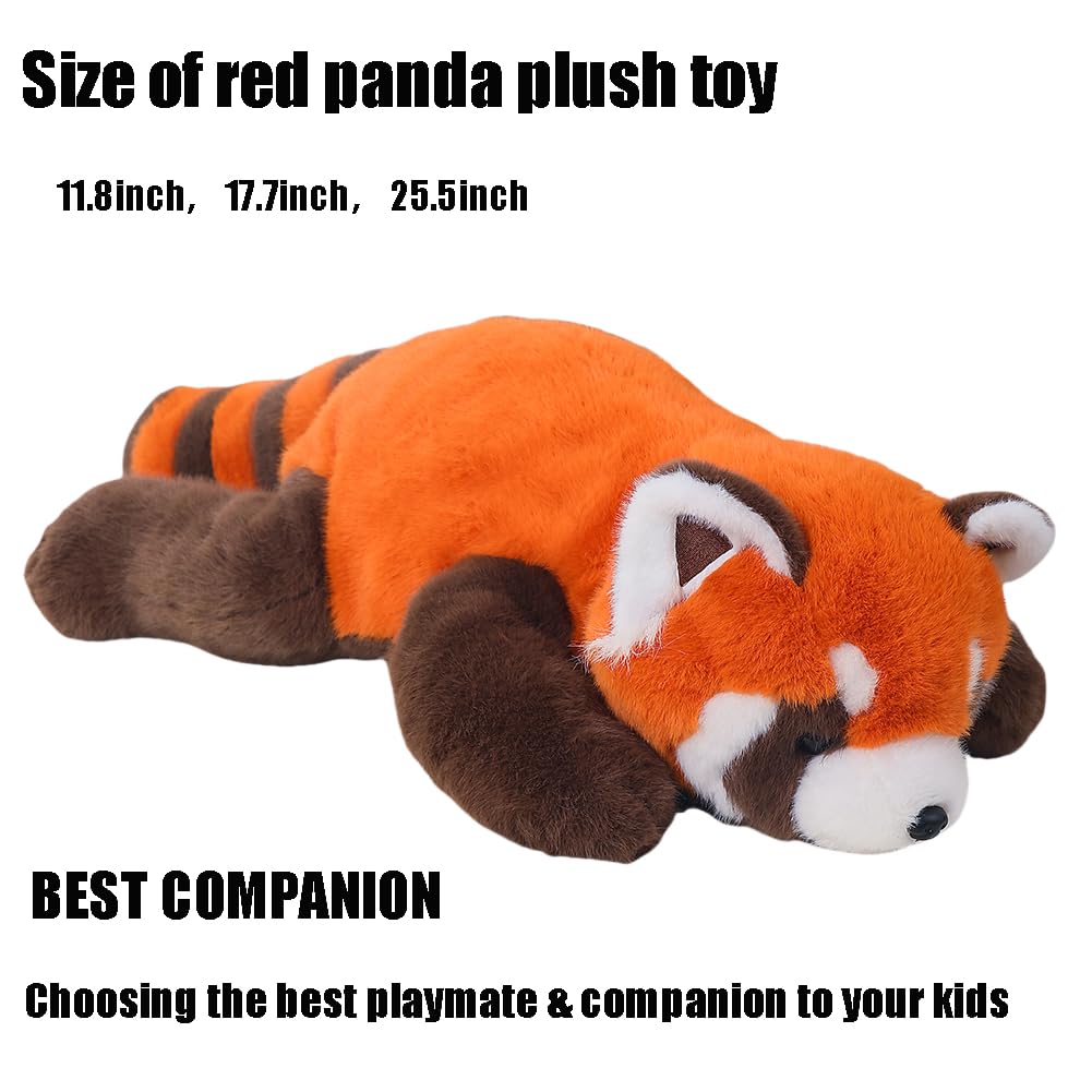 Labauxite Red Panda plush in a kid's room setup for decor.