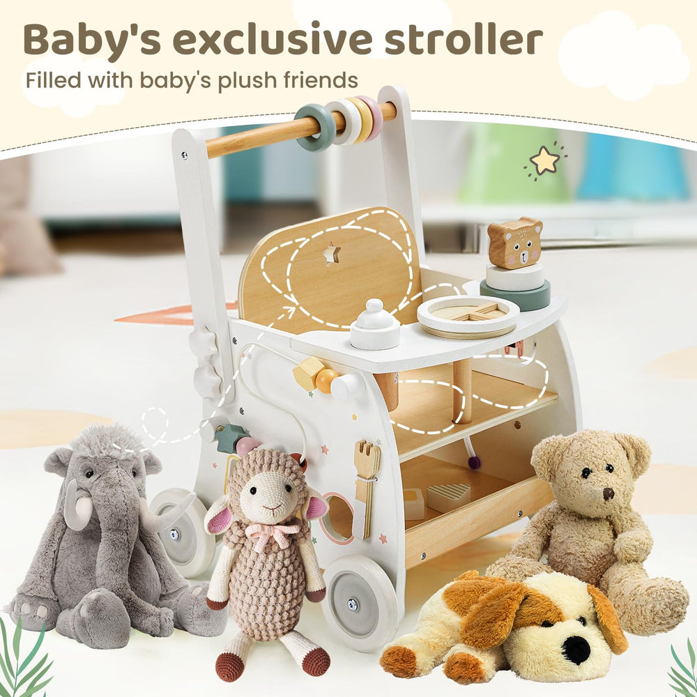 Labebe activity center with gears buttons and shape sorter for exploration