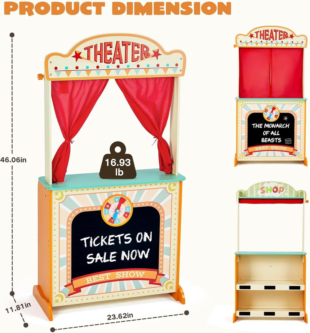 Lemonade stand feature on Labebe theater encouraging pretend play and role play