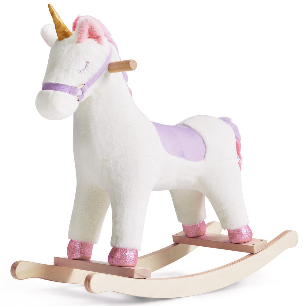 Labebe unicorn rocker complements playroom decor and imaginative play
