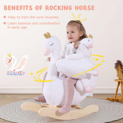 Labebe rocking swan seat belt, secure restraint keeps toddlers safe.