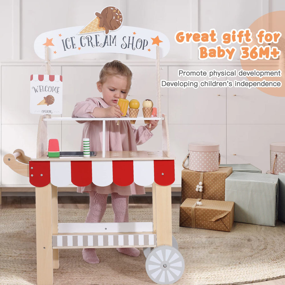 labebe thick wooden wheels ensure smooth, easy pushing around the home