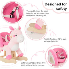 Labebe unicorn rocker being enjoyed by a child during playtime