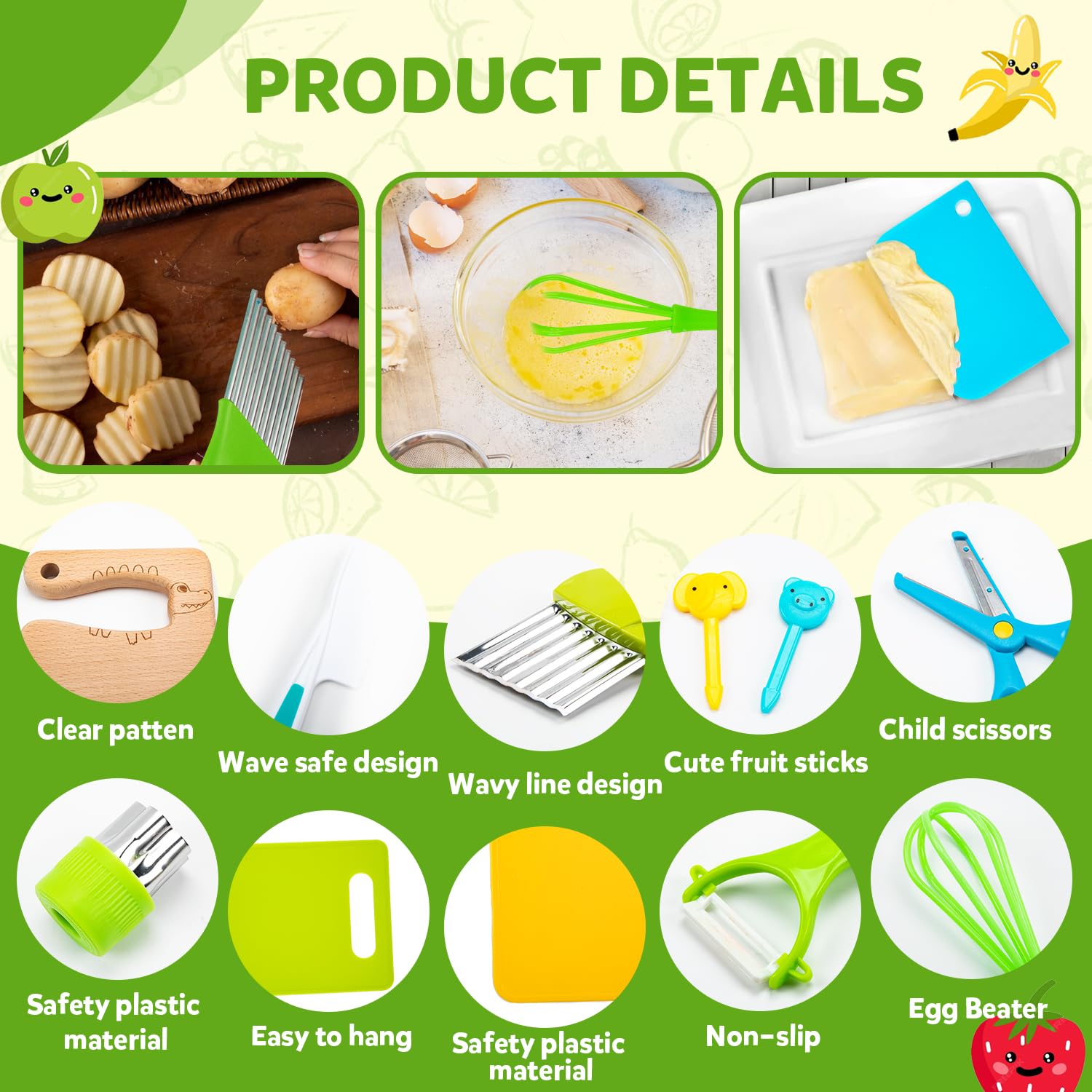 Labeol cutting boards provide a stable surface for safe kid prep.