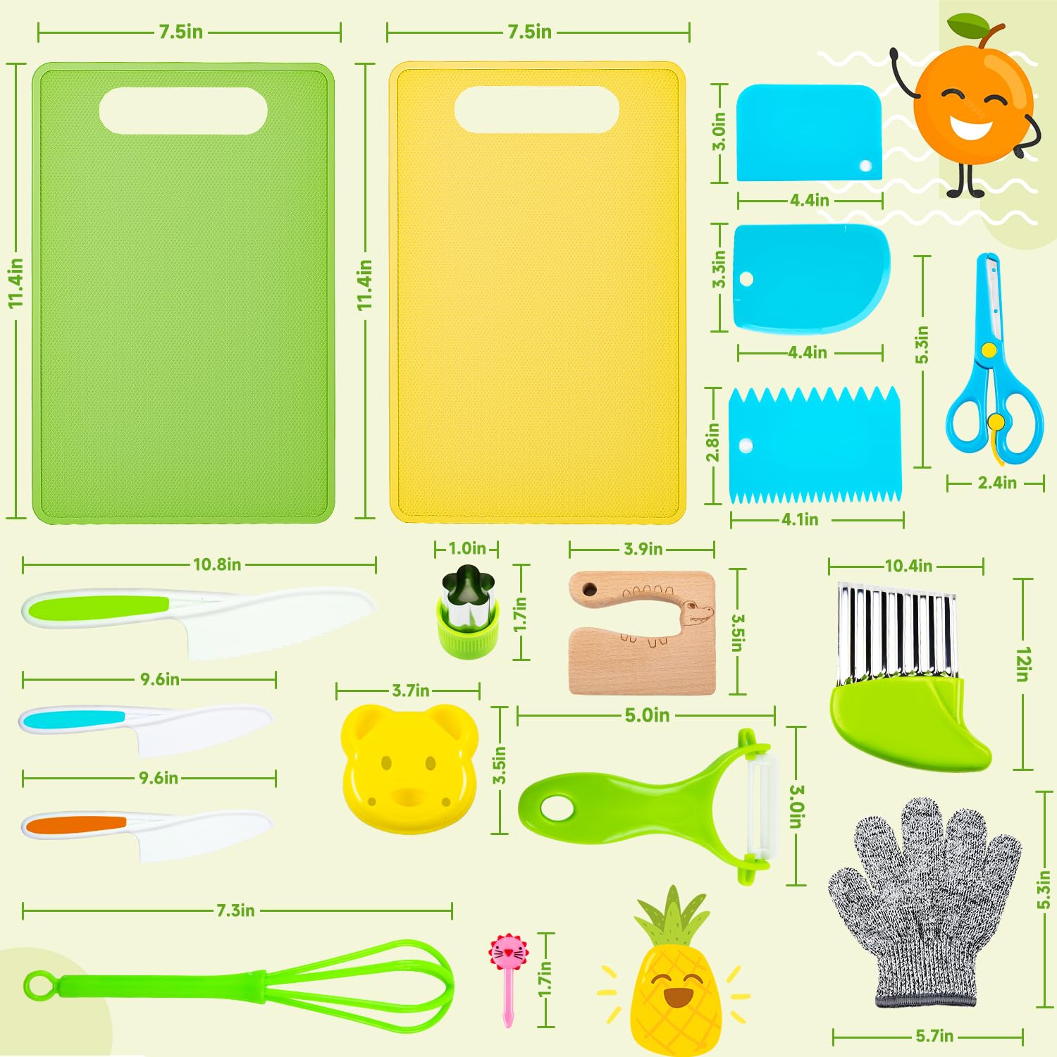 Labeol wooden kids knife with a one-piece handle ensures safety and comfort.