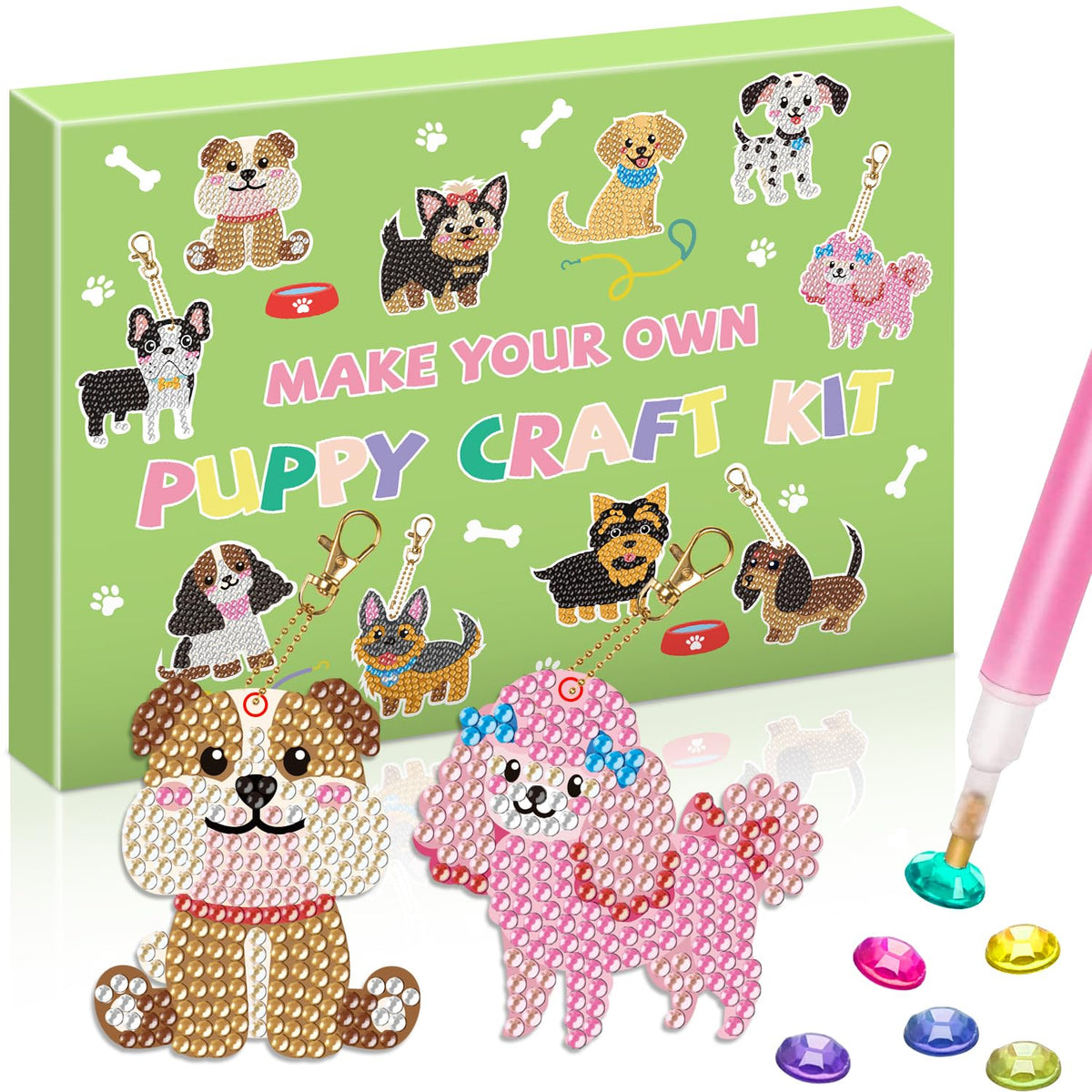Labeol Puppy Diamond Keychain Fox kit boosts creativity in kids