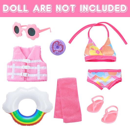 Labooboo doll shoes complete outfits for 18-inch dolls.