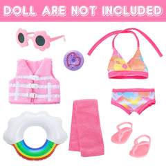 Labooboo doll shoes complete outfits for 18-inch dolls.