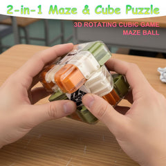 Labyrinth 3D Puzzles Maze Cube smooth rotations with reinforced joints for durability.