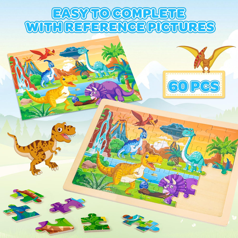LACCHOUFEE animals puzzle builds memory and attention through friendly figures