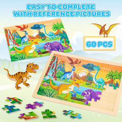 LACCHOUFEE animals puzzle builds memory and attention through friendly figures