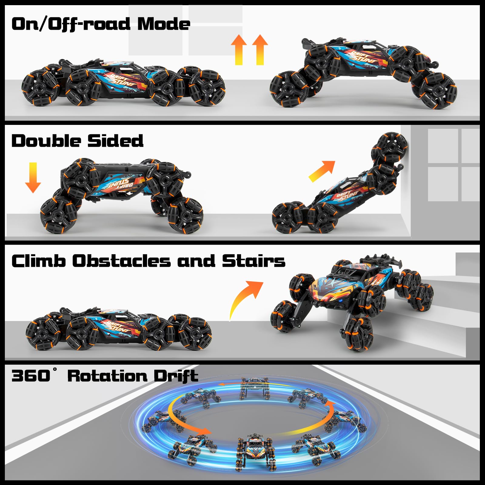 LACCHOUFEE detachable tracks reveal spider-arm mode across varied surfaces.