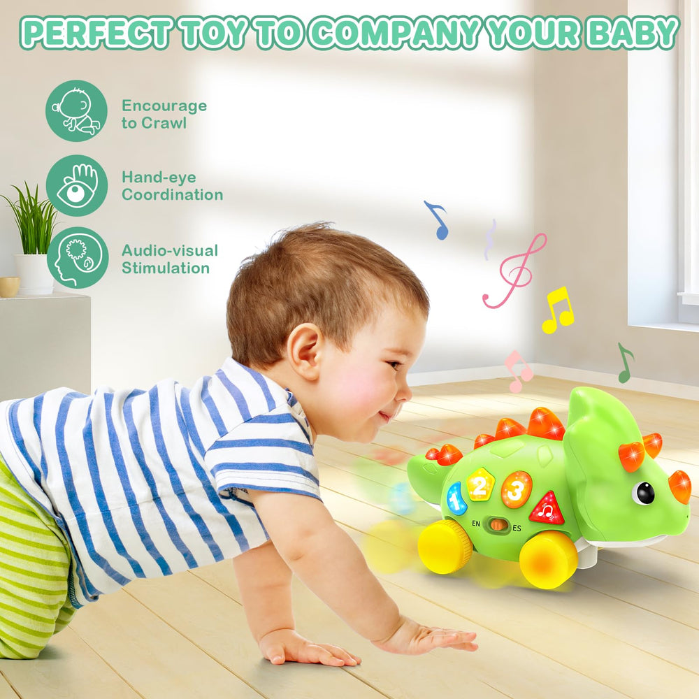 LACCHOUFEE gift-ready dinosaur toy for babies and toddlers