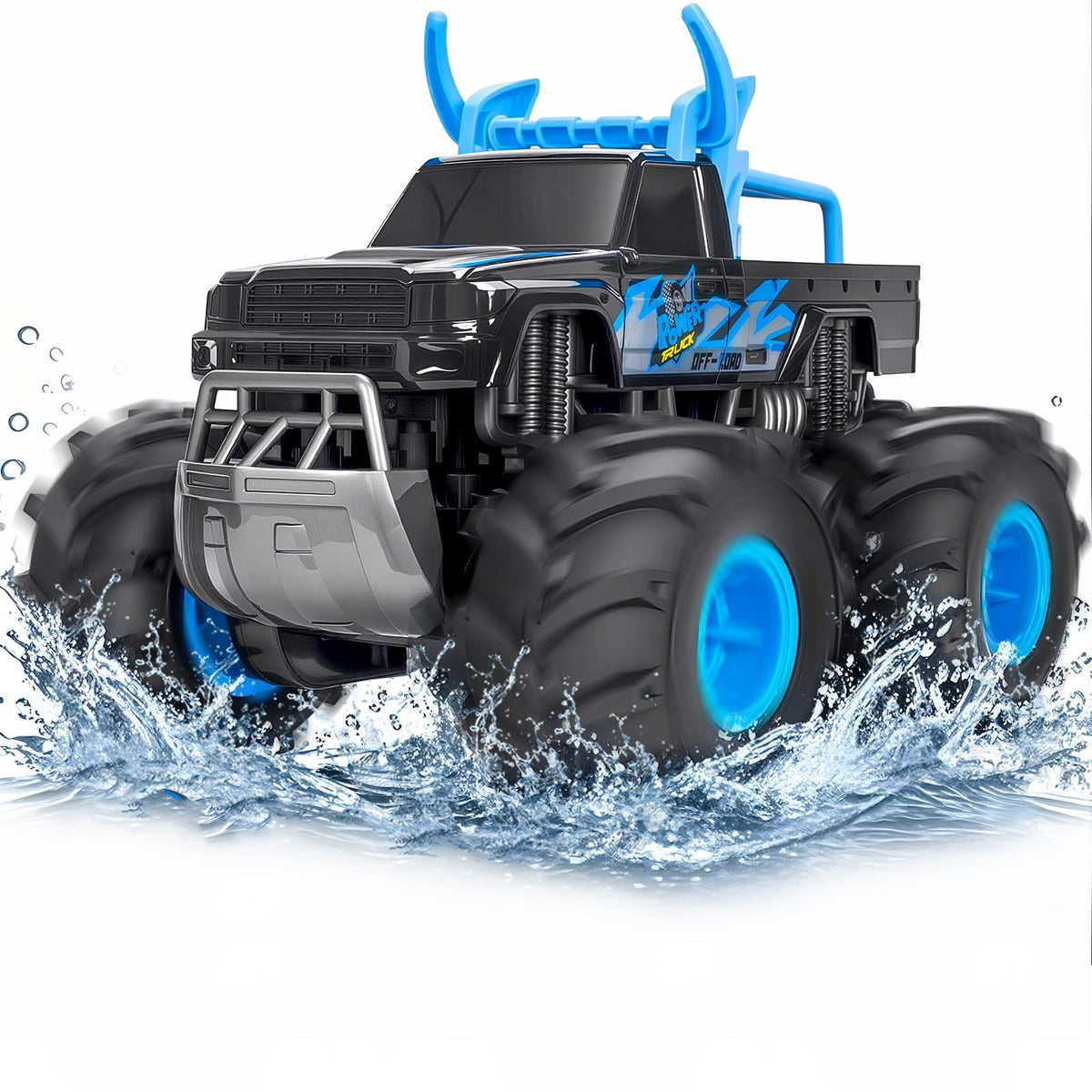 LACCHOUFEE monster truck RC front view offers rugged outdoor excitement