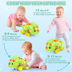 LACCHOUFEE toy features obstacle sensors and auto-direction for safe crawling