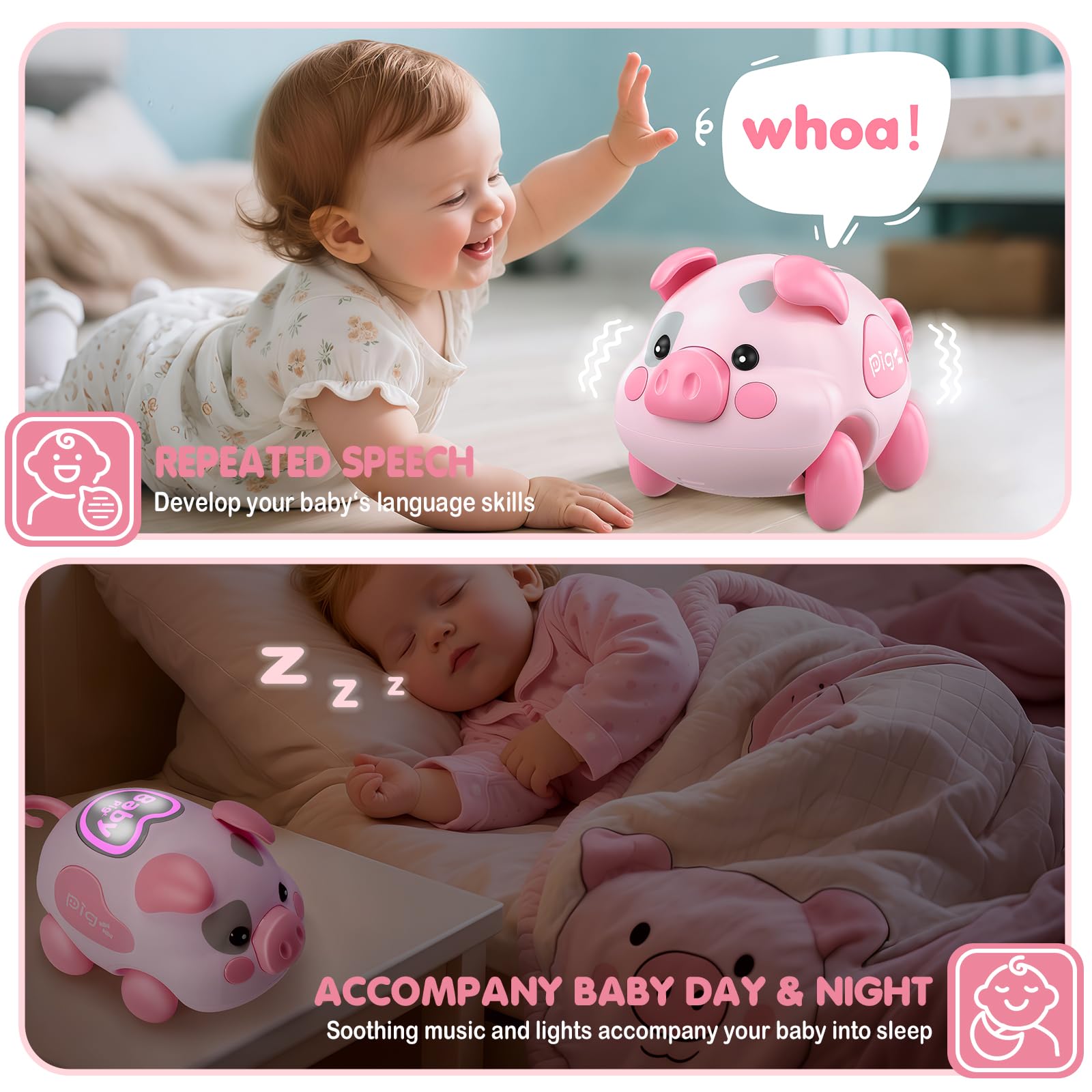 LACCHOUFEE Piggy Toy uses safe, non-toxic materials for curious hands.