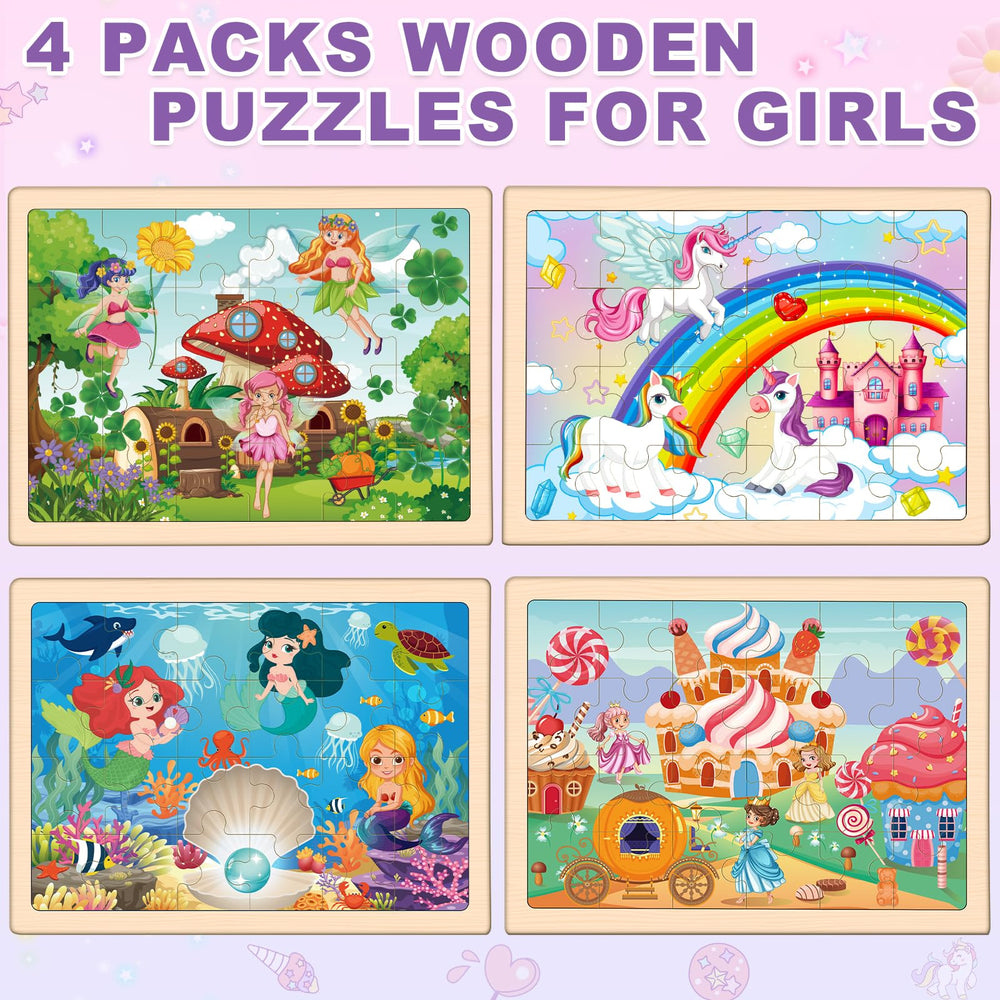 LACCHOUFEE smooth-edge wooden puzzles ensure safe play for kids.