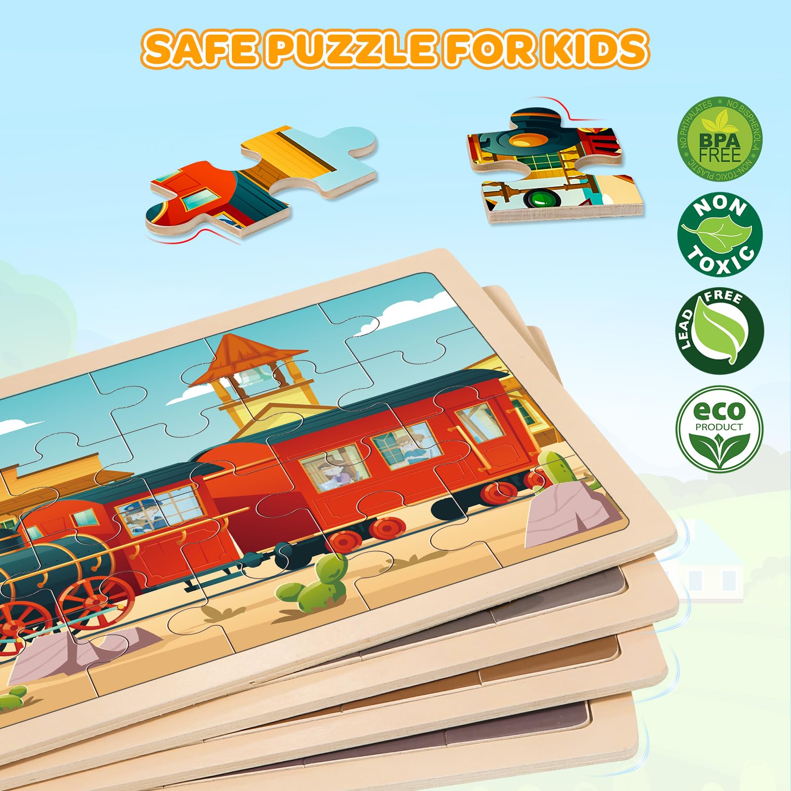LACCHOUFEE construction vehicle puzzle boosts problem-solving and dexterity.