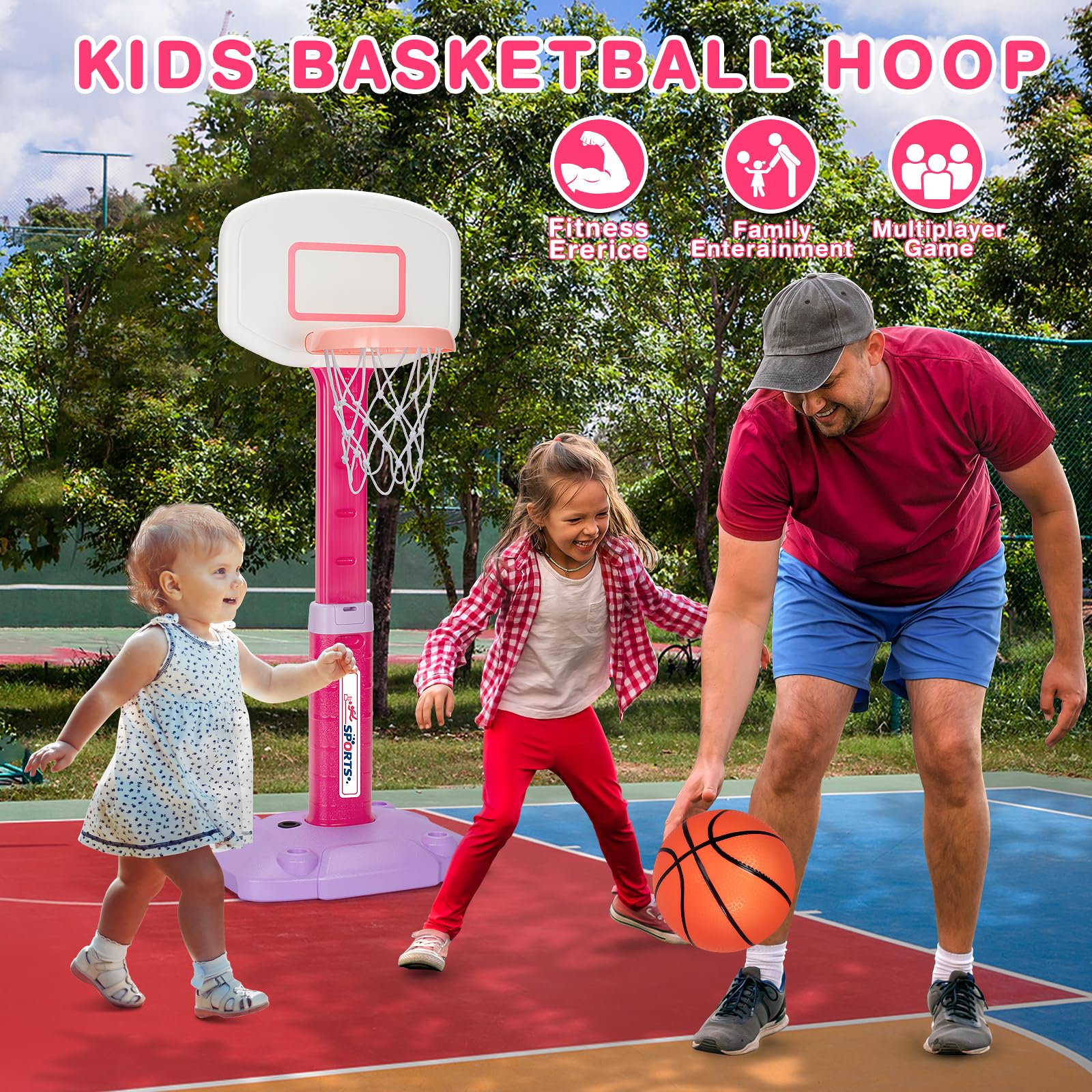 Durable ABS plastic with rounded edges keeps play safe.