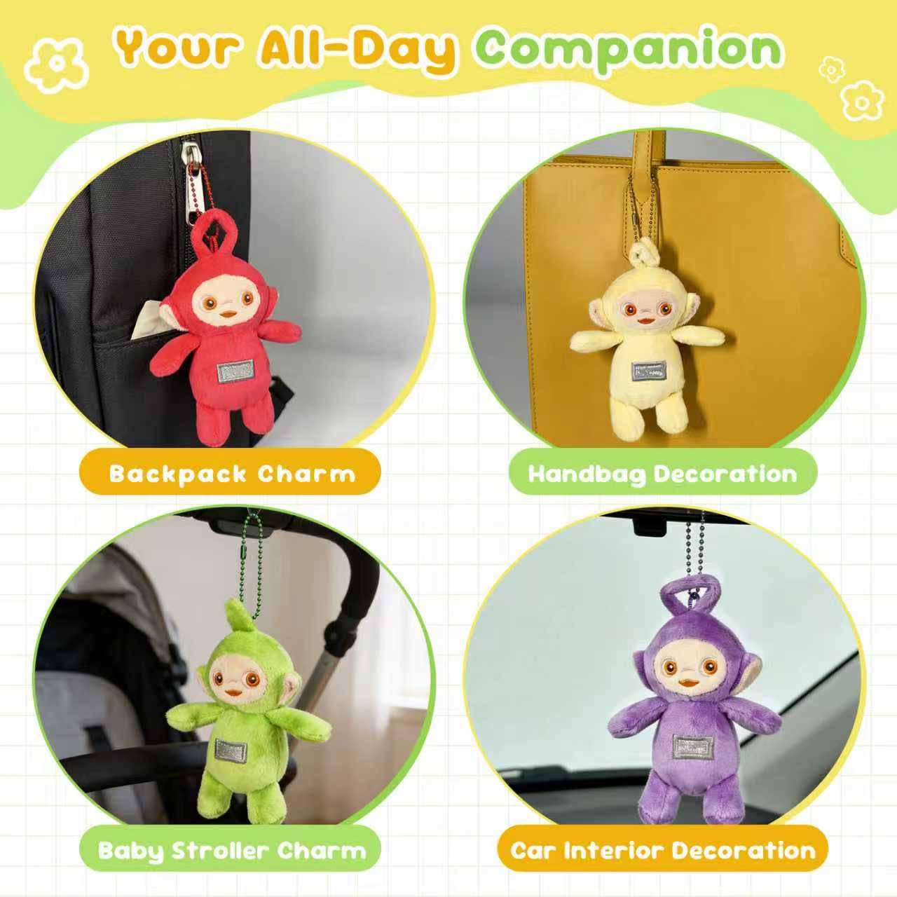 Lacioun Teleatuandbbies 4-piece plush collection for gifting and collecting.