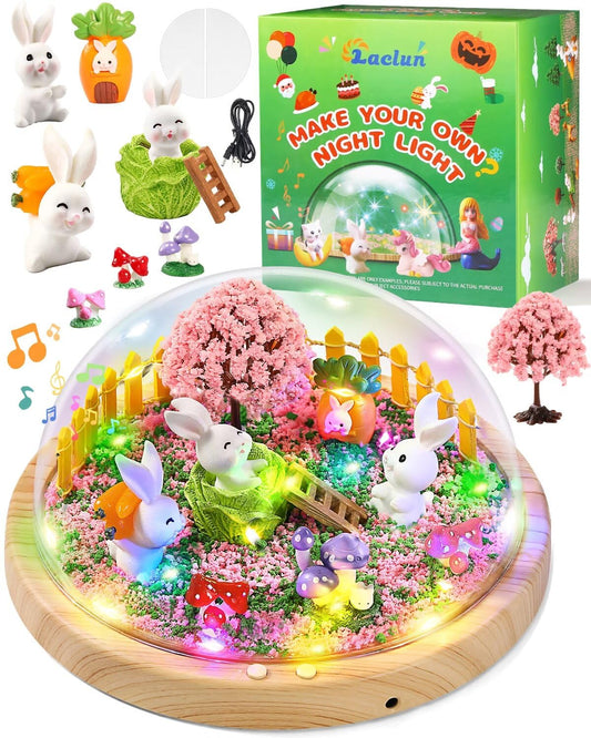 Laclun bunny night light assembly kit for creative DIY fun and learning.