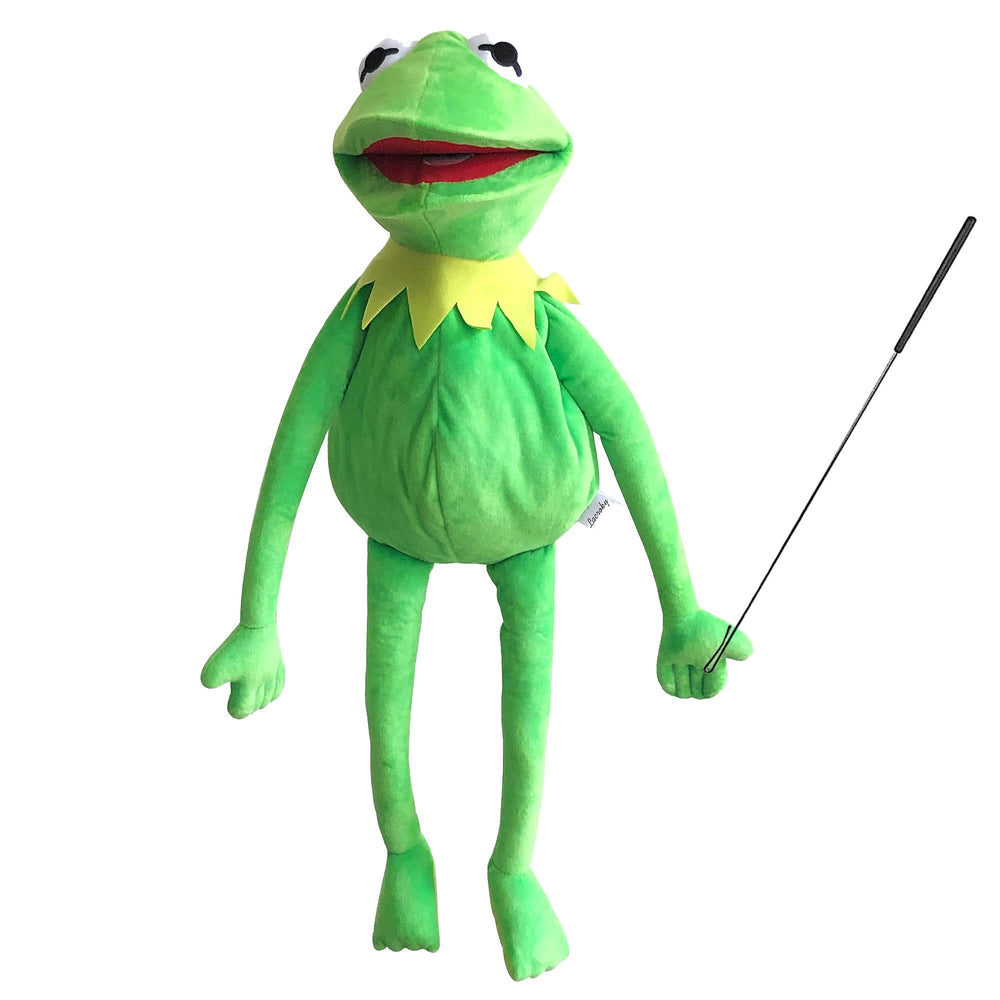 Lacroky Kermit Frog Puppet 24-inch plush for imaginative play and performance.