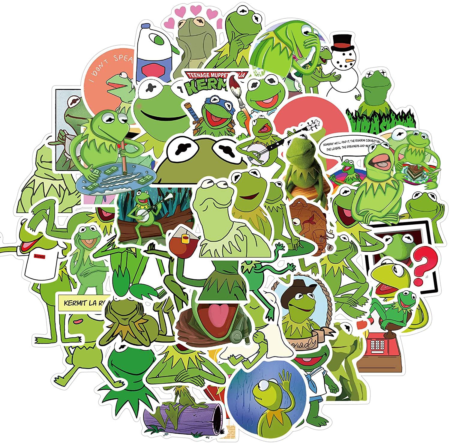 Lacroky Kermit hand puppet features detailed design inspired by the classic character.