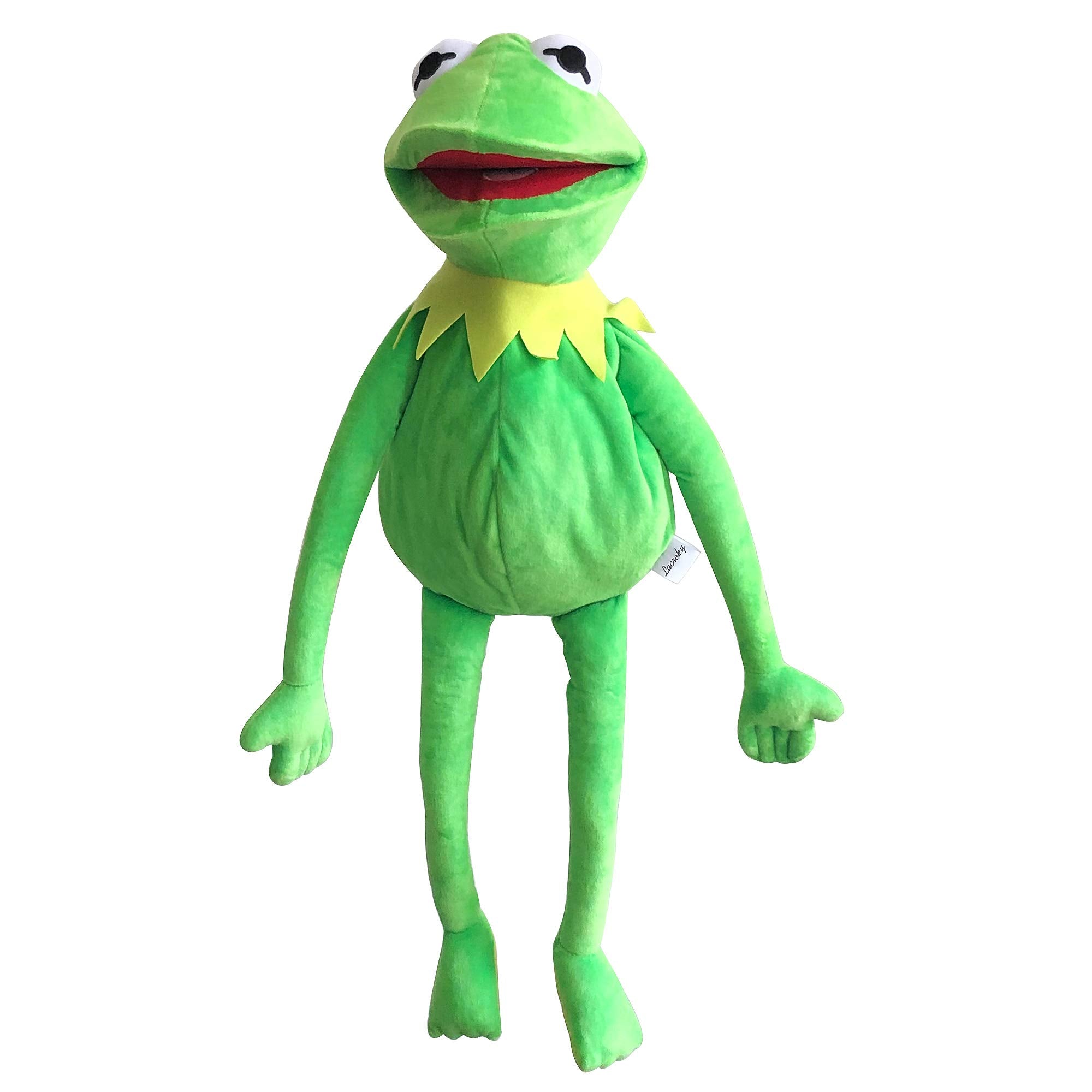 Lacroky Kermit hand puppet with movable mouth for expressive play and storytelling.