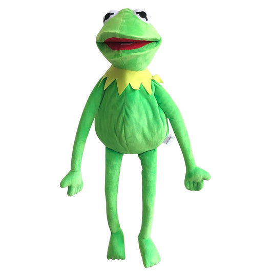 Lacroky Kermit hand puppet with movable mouth for expressive play and storytelling.
