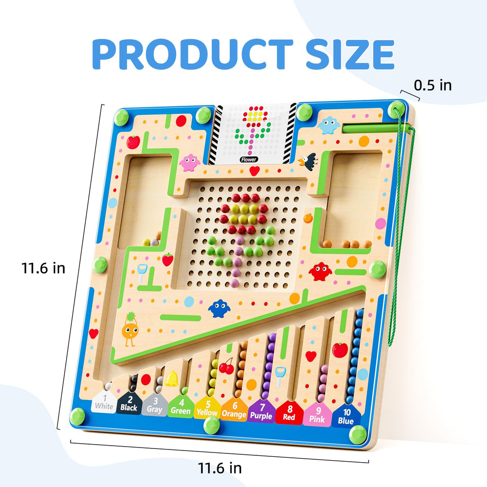 LADFAR child-friendly wood and magnets ensure safe, durable playtime at home.