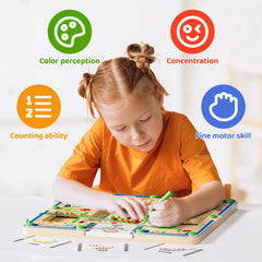 LADFAR magnetic wand use demonstrates engaging, screen-free learning moments.
