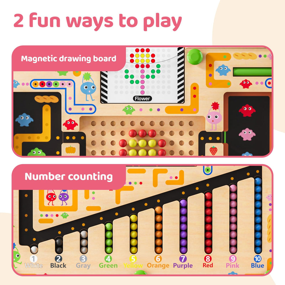 LADFAR Magnetic Maze Bead Sliding—calming sensory activity supports focus
