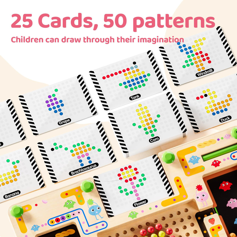 LADFAR Magnetic Maze Letter Board—assists early literacy during preschool learning