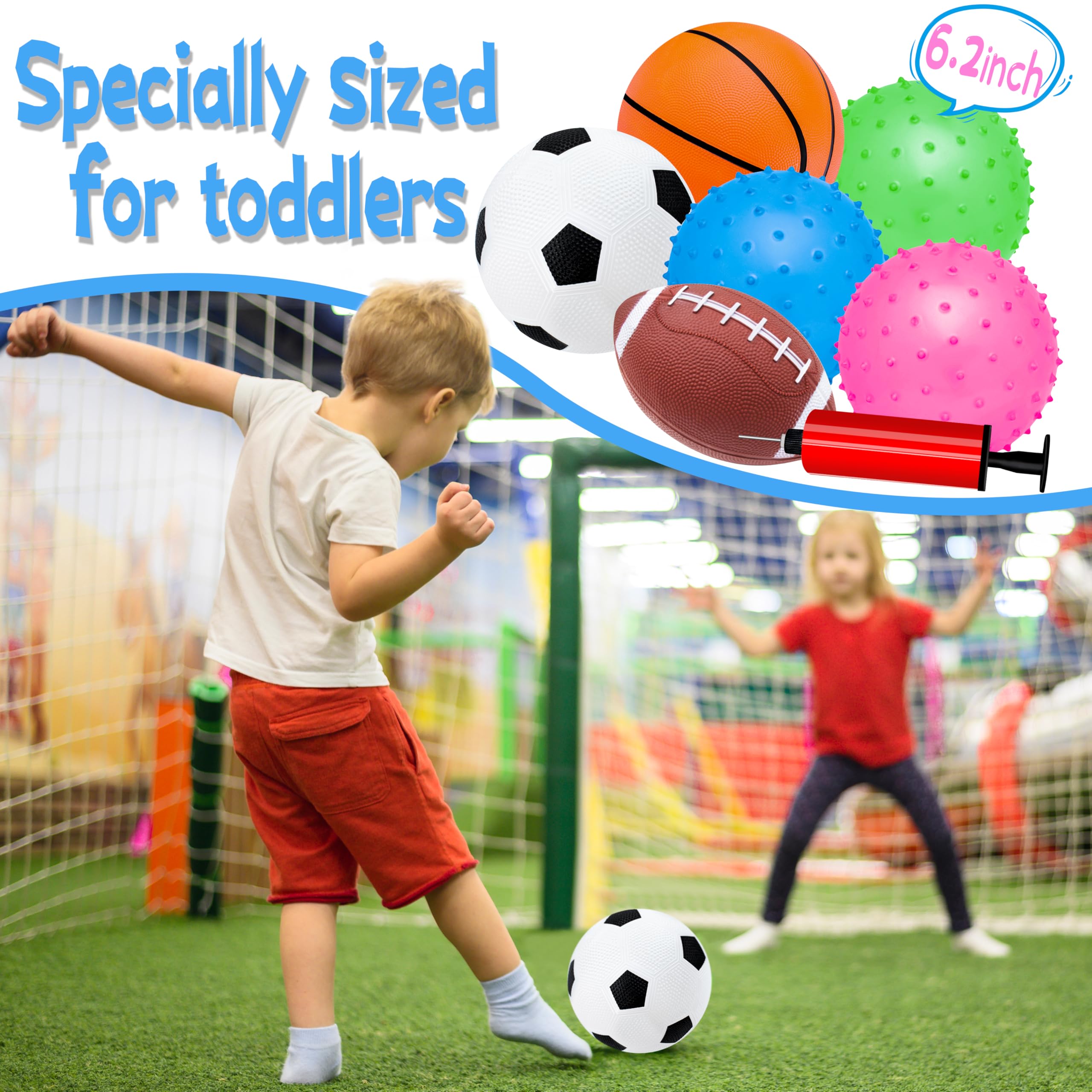 Ladwon Kids Ball rugby ball 6.2 inch: sturdy, kid-friendly playtime companion.